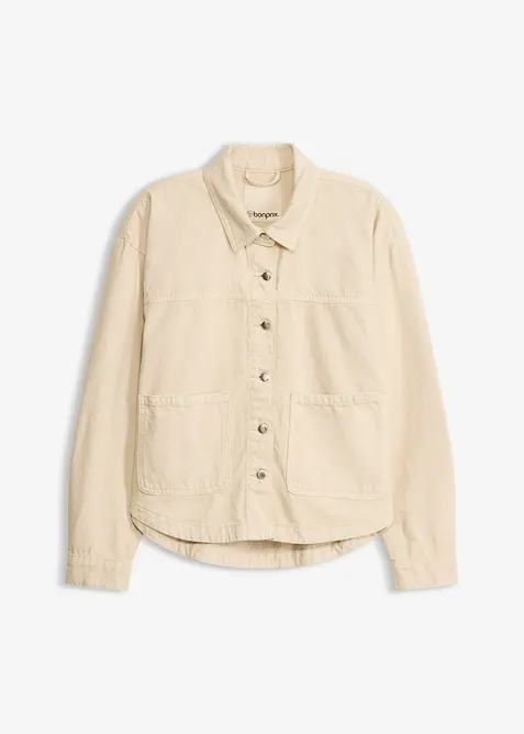 Giacca-camicia in puro cotone, bonprix