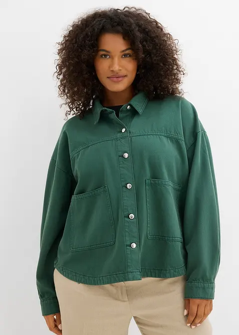 Giacca-camicia in puro cotone, bonprix