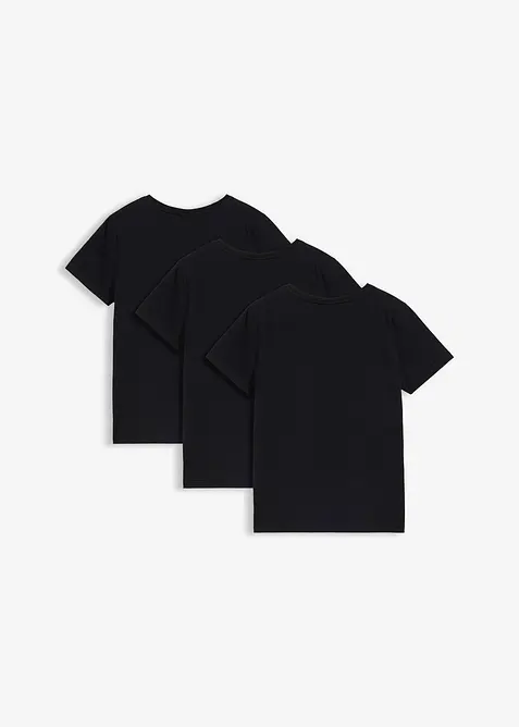 T-shirt in puro cotone biologico (pacco da 3), bonprix