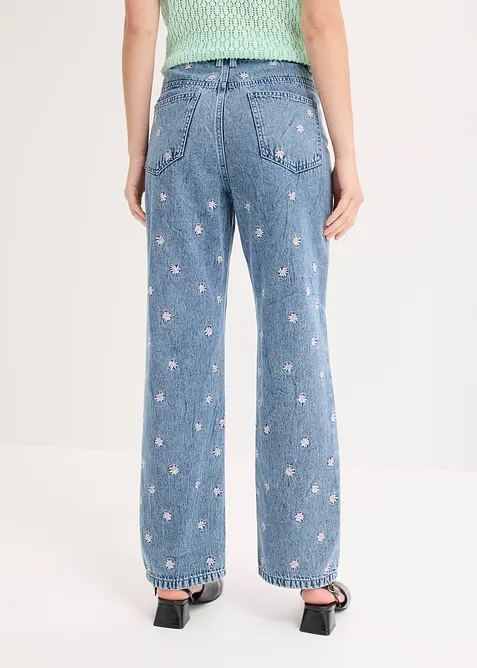 Jeans straight, vita alta, bonprix