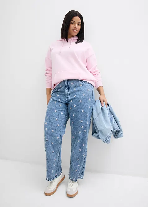 Jeans straight, vita alta, bonprix