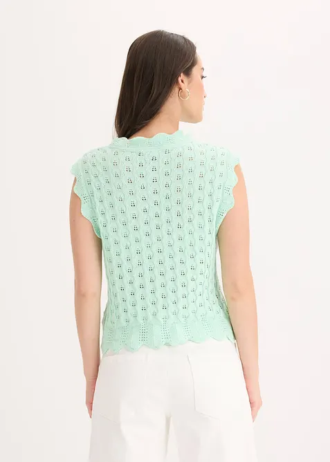 Top in maglia di puro cotone, bonprix