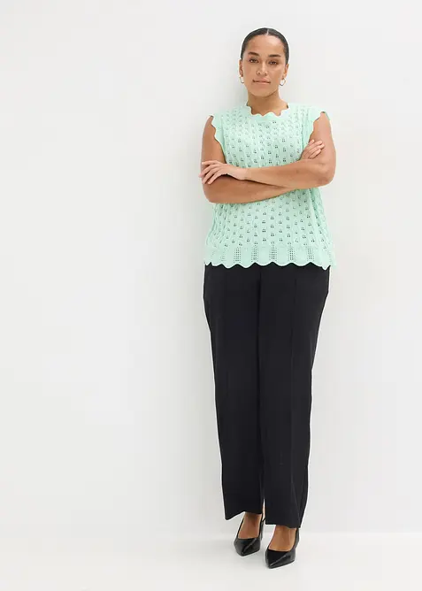 Top in maglia di puro cotone, bonprix