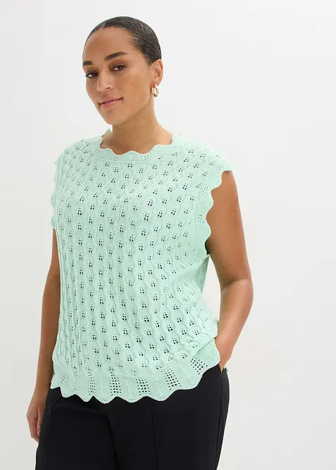 Top in maglia di puro cotone, bonprix