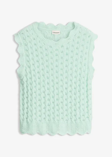 Top in maglia di puro cotone, bonprix