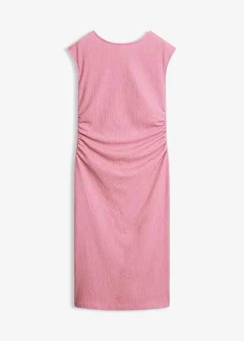 Abito in maglina di cr&ecirc;pe operato, bonprix