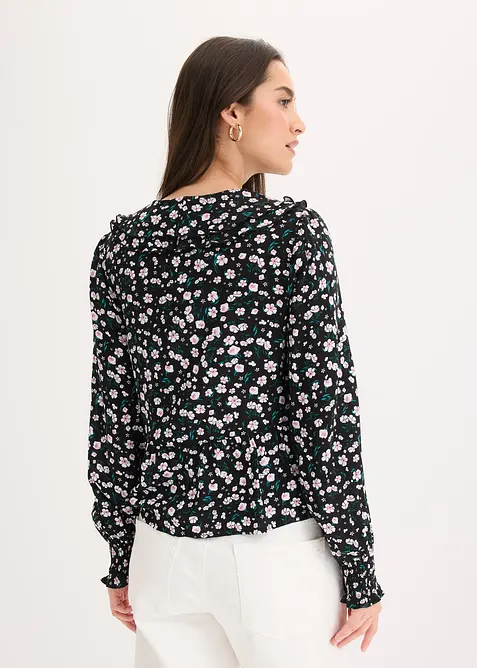 Blusa in misto viscosa fine, bonprix