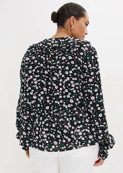 Blusa in misto viscosa fine, bonprix