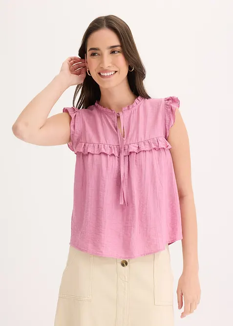 Blusa in misto viscosa, bonprix