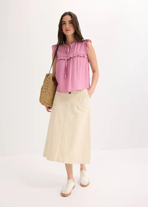 Blusa in misto viscosa, bonprix