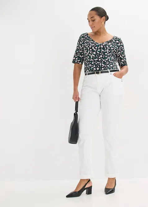 Maglia in cotone elasticizzato, bonprix