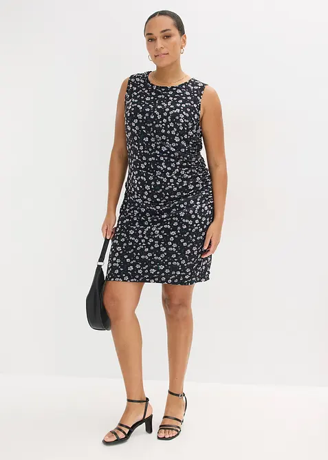 Miniabito sciancrato in mesh fine, bonprix