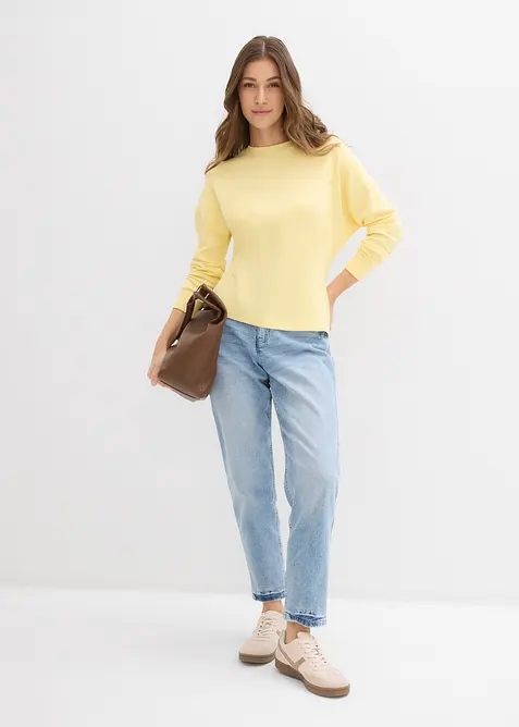 Felpa sciancrata, bonprix