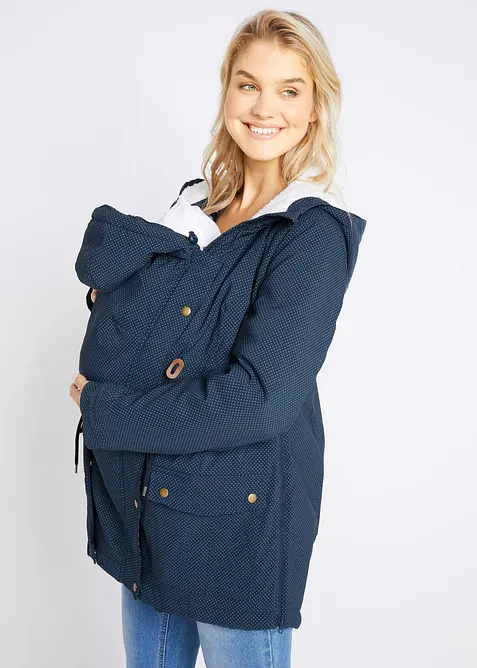 Cappotto pr&eacute;maman imbottito 3 in 1 di media pesantezza con inserto babywearing, bonprix