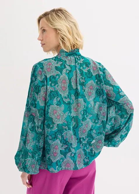 Tunica di chiffon con fantasia paisley, bonprix