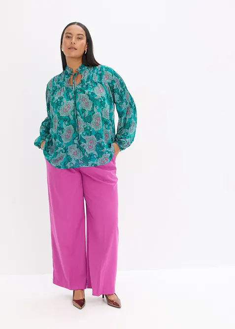 Tunica di chiffon con fantasia paisley, bonprix