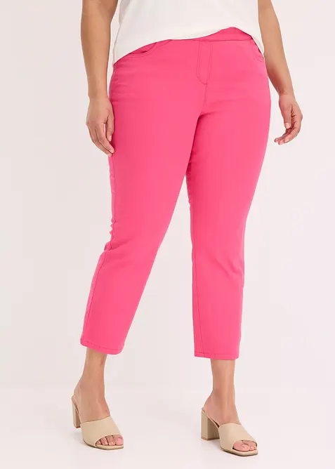 Pantaloni cropped elasticizzati, bonprix