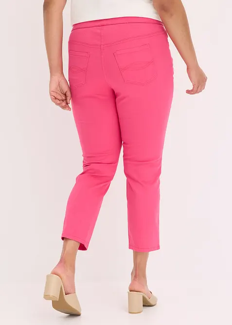 Pantaloni cropped elasticizzati, bonprix