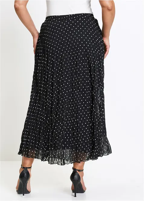 Gonna in chiffon con effetto stropicciato, bonprix