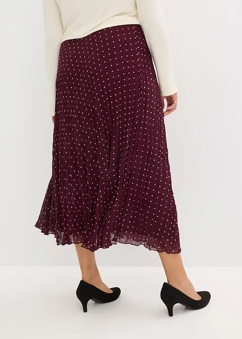 Gonna in chiffon con effetto stropicciato, bonprix