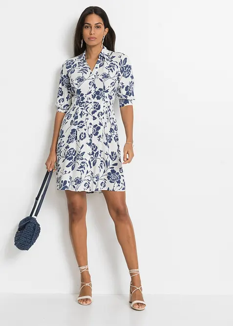 Abito chemisier in viscosa fluente, bonprix