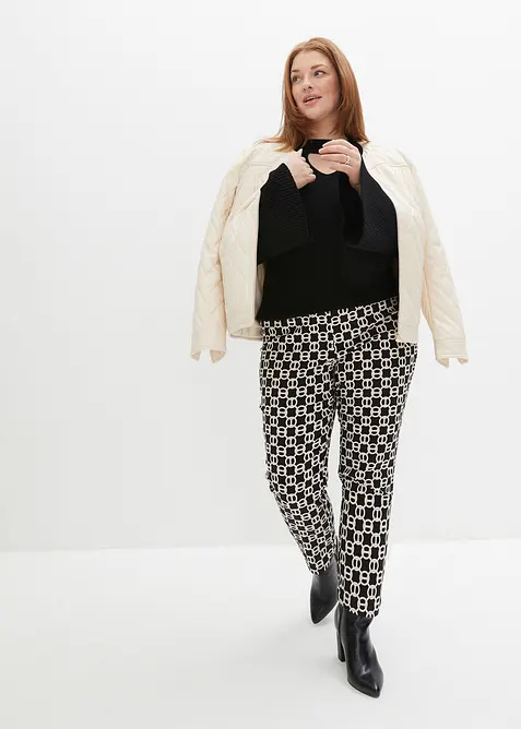 Pantaloni in bengalina elasticizzata, bonprix