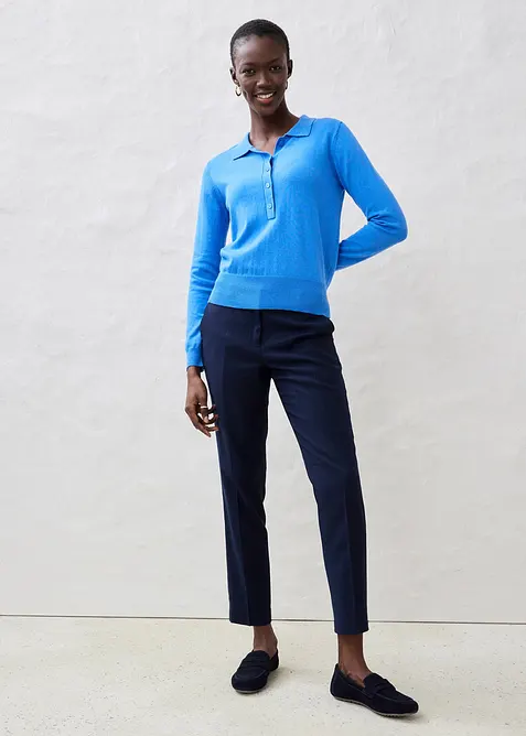 Polo in misto seta, bonprix