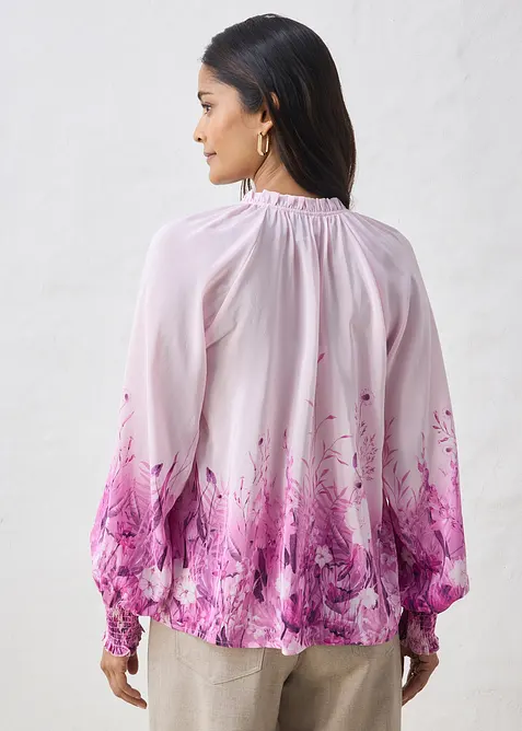 Blusa in misto seta, bonprix