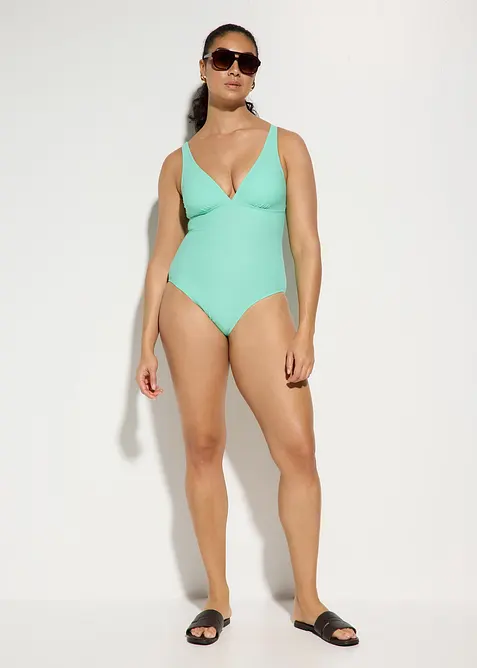Costume intero con scollatura profonda ed effetto modellante medio, bonprix