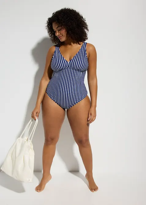 Costume intero con scollatura profonda ed effetto modellante medio, bonprix