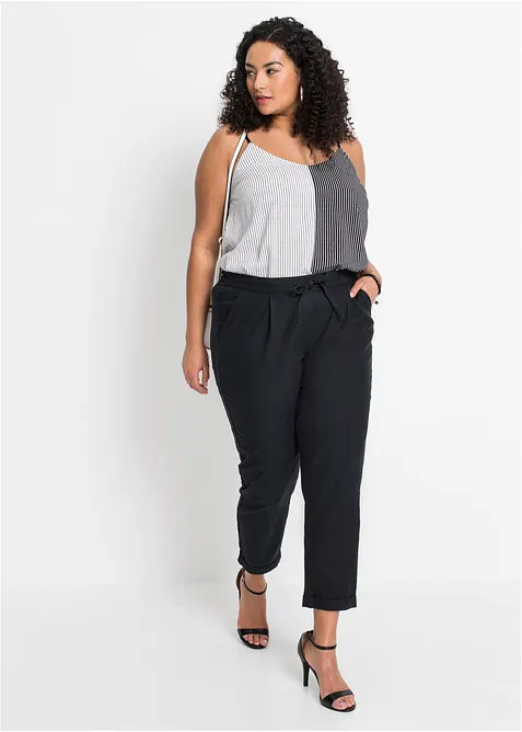 Pantaloni in misto lino, bonprix