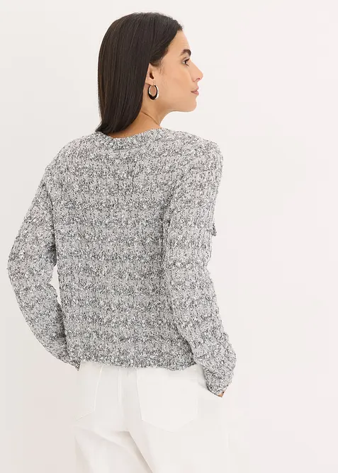 Cardigan in maglia boucl&eacute;, bonprix