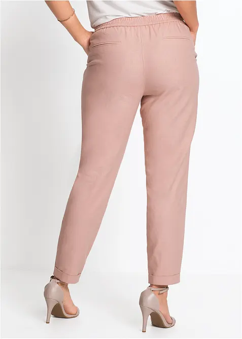 Pantaloni in misto lino, bonprix