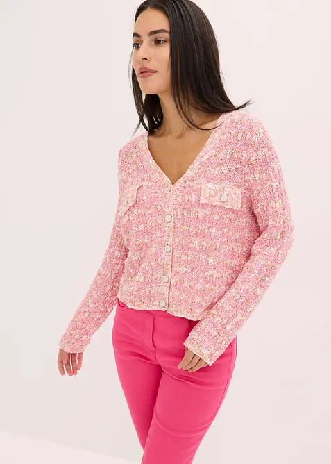 Cardigan in maglia boucl&eacute;, bonprix