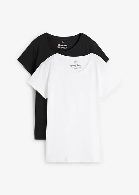 Maglia con scollo rotondo (pacco da 5), bonprix