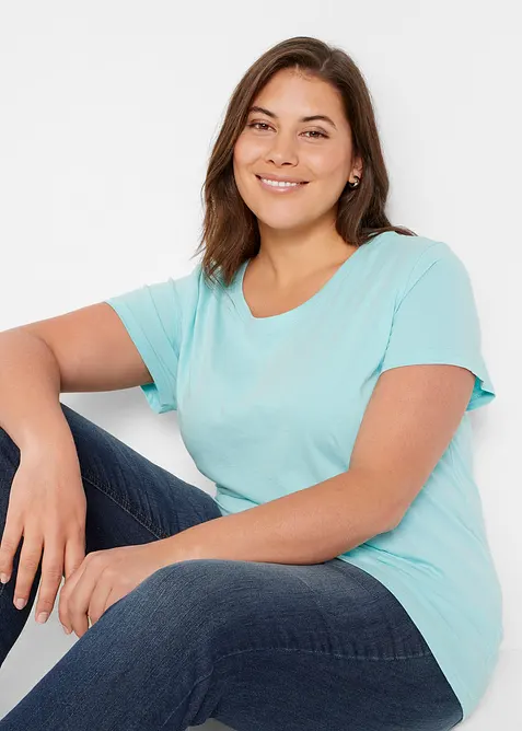 Maglia con scollo rotondo (pacco da 5), bonprix