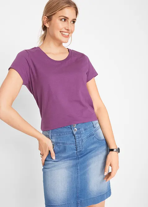 Maglia con scollo rotondo (pacco da 5), bonprix