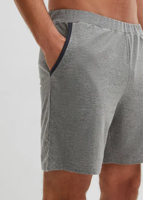 Pantaloni pigiama corti in misto cotone (pacco da 2), bonprix