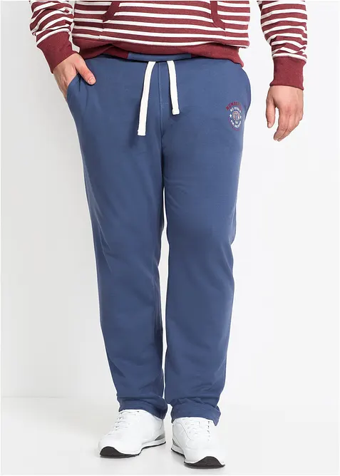 Pantaloni da jogging in puro cotone con dettagli sportivi, bonprix