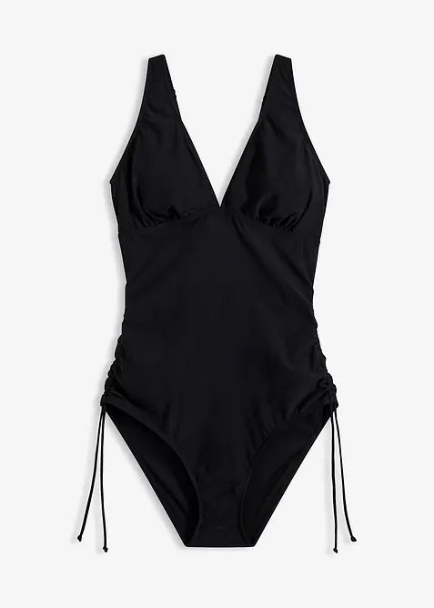 Costume intero con laccetti ed effetto modellante leggero, bonprix