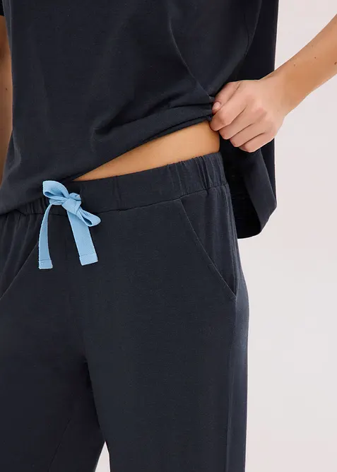 Pigiama capri in misto viscosa morbido, bonprix