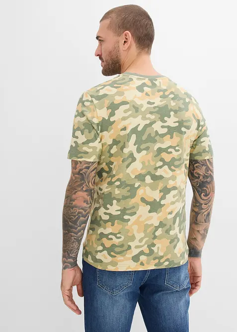 T-shirt in puro cotone biologico, slim fit, bonprix