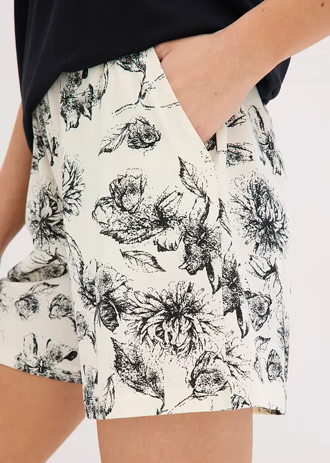 Pigiama estivo in puro cotone con colletto a polo, bonprix