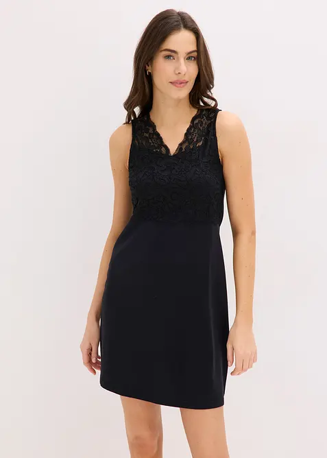 Camicia da notte con finitura in pizzo, bonprix