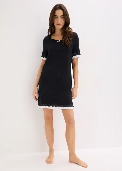 Camicia da notte in misto viscosa morbido, bonprix