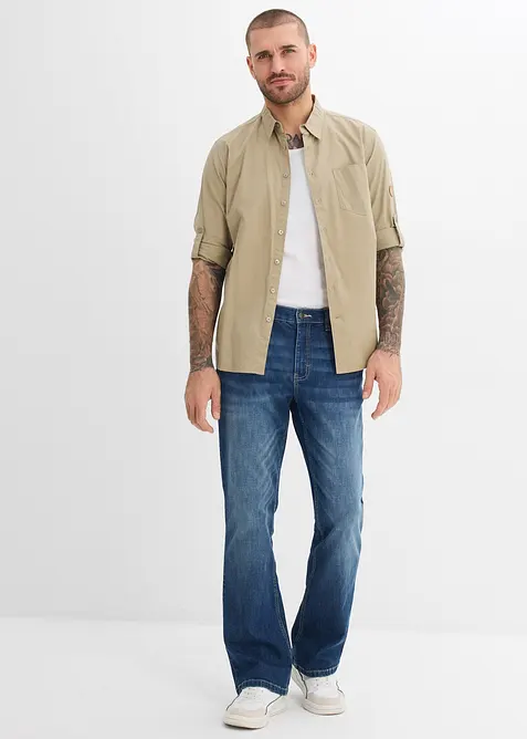 Camicia a maniche lunghe in puro cotone biologico, bonprix