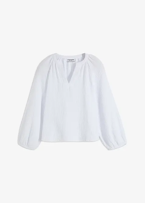 Blusa oversize in mussola, bonprix