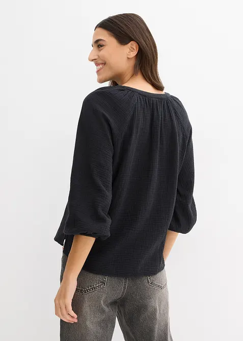 Blusa oversize in mussola, bonprix