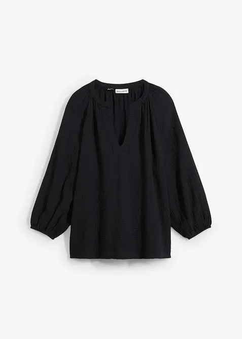 Blusa oversize in mussola, bonprix