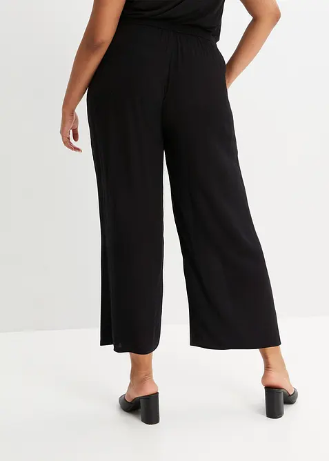 Pantaloni in viscosa con elastico in vita, bonprix